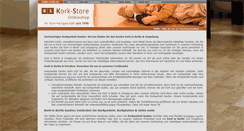 Desktop Screenshot of kork-store.de